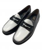 G.H.BASSジーエイチバス）の古着「ローファー」｜ホワイト×ブラック