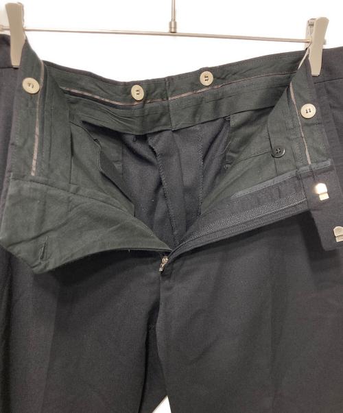 GUCCI（グッチ）GUCCI (グッチ) ウールカシミヤスラックス ブラック サイズ:52の古着・服飾アイテム