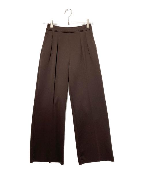 PHEENY（フィーニー）PHEENY (フィーニー) Amunzen 2 tuck wide pants ブラウンの古着・服飾アイテム