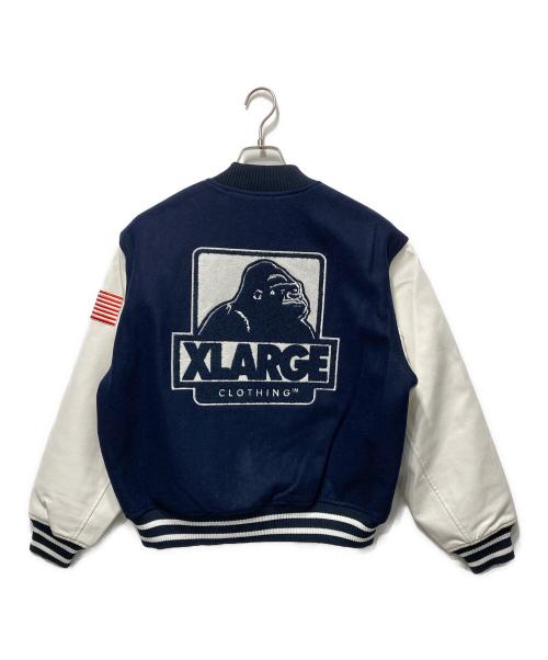 X-LARGE（エクストララージ）X-LARGE (エクストララージ) OG LOGO VARSITY JACKET ネイビー サイズ:Sの古着・服飾アイテム