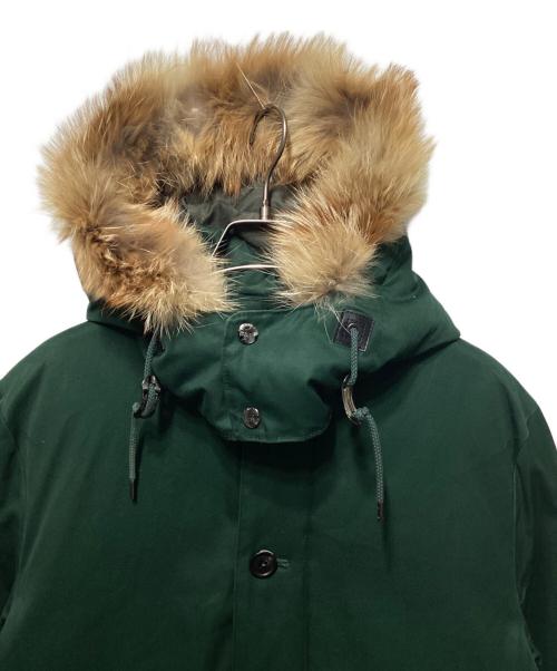 STAMMBAUM（シュタンバウム）STAMMBAUM (シュタンバウム) ファー付ダウンジャケット グリーン サイズ:Ｍの古着・服飾アイテム