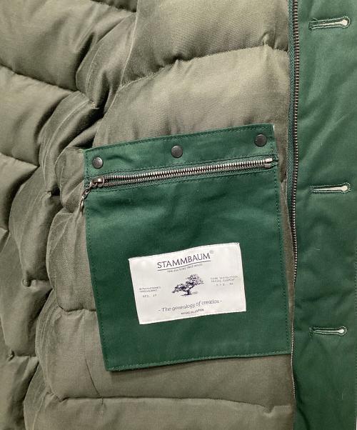 STAMMBAUM（シュタンバウム）STAMMBAUM (シュタンバウム) ファー付ダウンジャケット グリーン サイズ:Ｍの古着・服飾アイテム