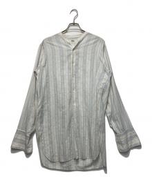 ARROW（アロー）の古着「ヴィンテージバンドカラーロングシャツ」｜ホワイト