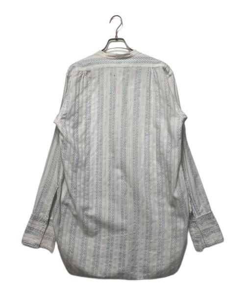 ARROW（アロー）ARROW (アロー) ヴィンテージバンドカラーロングシャツ ホワイト サイズ:なしの古着・服飾アイテム