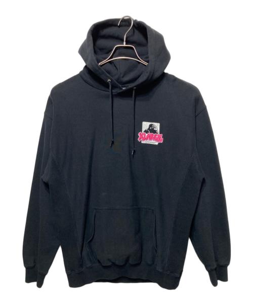 X-LARGE（エクストララージ）X-LARGE (エクストララージ) GRAFFITI PULLOVER HOODED SWEAT ブラック サイズ:Ｍの古着・服飾アイテム