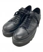 LAD MUSICIANラッドミュージシャン）の古着「COW LEATHER LOW CUT SHOES」｜ブラック