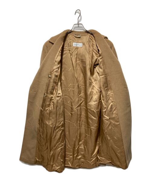 MaxMara（マックスマーラ）MaxMara (マックスマーラ) ウールカシミヤダブルコート ベージュ サイズ:40の古着・服飾アイテム