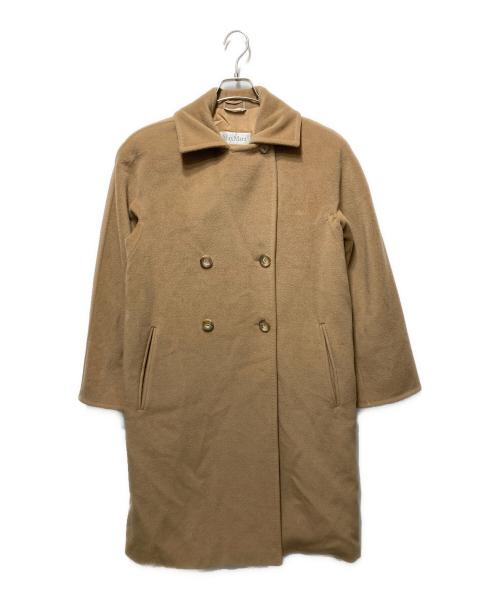 MaxMara（マックスマーラ）MaxMara (マックスマーラ) ウールカシミヤダブルコート ベージュ サイズ:40の古着・服飾アイテム