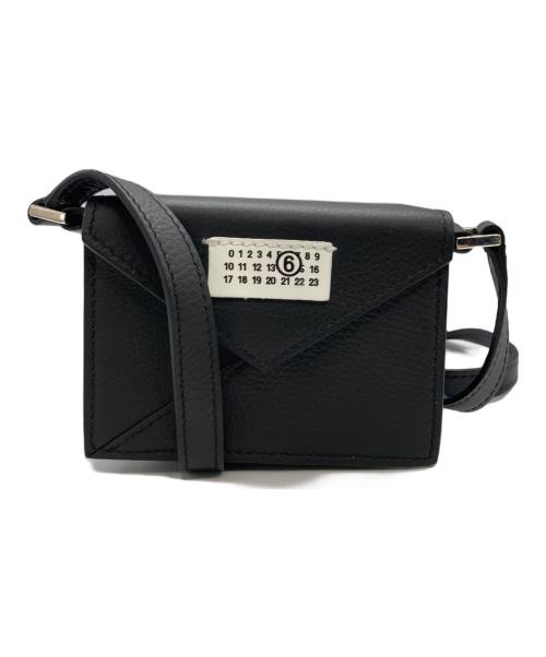 MM6 Maison Margiela（エムエムシックスメゾンマルジェラ）MM6 Maison Margiela (エムエムシックス メゾンマルジェラ) ミニショルダーバッグ ブラックの古着・服飾アイテム