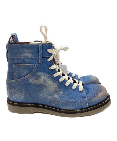 glamb（グラム）glamb (グラム) スリンキーデニムブーツ インディゴ サイズ:４の古着・服飾アイテム