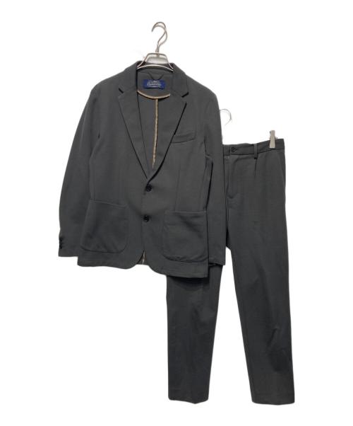 nano・universe（ナノ・ユニバース）nano・universe (ナノ・ユニバース) ダメリーノ SOLOTEXツイルジャージ セットアップ グレー サイズ:Sの古着・服飾アイテム