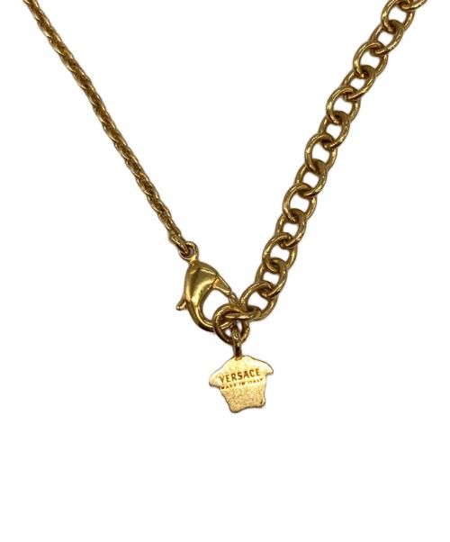 VERSACE（ヴェルサーチェ）VERSACE (ヴェルサーチェ) メデューサ メダル ネックレス ゴールドの古着・服飾アイテム