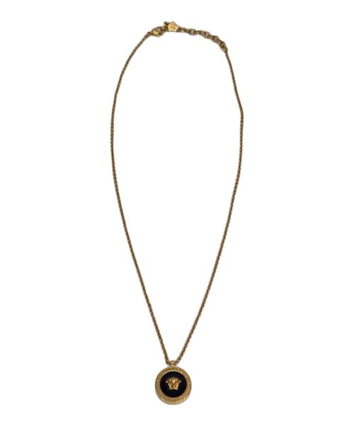 VERSACE（ヴェルサーチェ）VERSACE (ヴェルサーチェ) メデューサ メダル ネックレス ゴールドの古着・服飾アイテム
