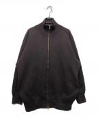 Curensologyカレンソロジー）の古着「ダブルフェイス ニットブルゾンジャケット」｜ブラウン