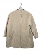 martiniqueマルティニーク）の古着「ドロップショルダーノーカラーコート」｜アイボリー