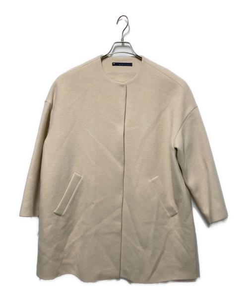 martinique（マルティニーク）martinique (マルティニーク) ドロップショルダーノーカラーコート アイボリー サイズ:Freeの古着・服飾アイテム