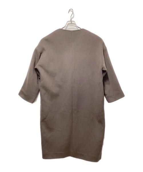 AP STUDIO（エーピーストゥディオ）AP STUDIO (エーピーストゥディオ) オーバーサイズラムコート ブラウン サイズ:Freeの古着・服飾アイテム
