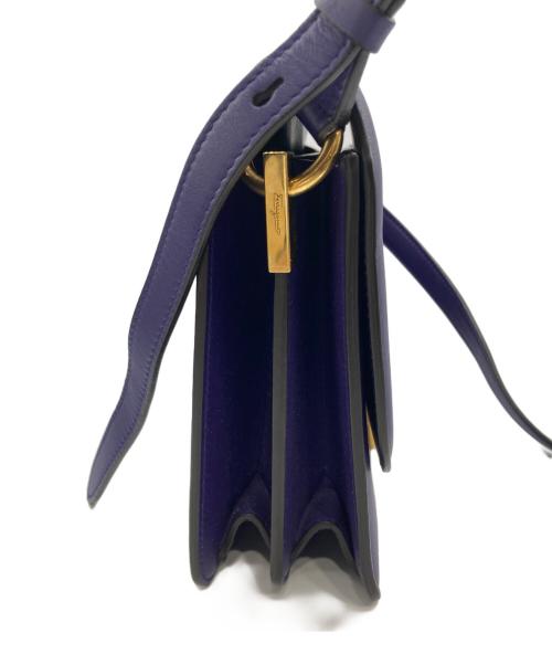 Salvatore Ferragamo（サルヴァトーレ フェラガモ）Salvatore Ferragamo (サルヴァトーレ フェラガモ) ガンチーニショルダーバッグ パープルの古着・服飾アイテム