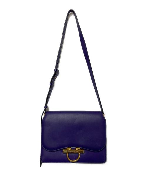 Salvatore Ferragamo（サルヴァトーレ フェラガモ）Salvatore Ferragamo (サルヴァトーレ フェラガモ) ガンチーニショルダーバッグ パープルの古着・服飾アイテム
