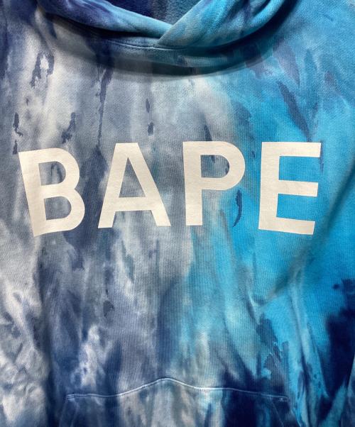 A BATHING APE（ア ベイシング エイプ）A BATHING APE (ア ベイシング エイプ) パーカー ブルー サイズ:Lの古着・服飾アイテム
