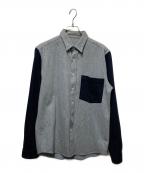 AMI Alexandre Mattiussiアミアレクサンドルマテュッシ）の古着「切替フランネルシャツ」｜グレー
