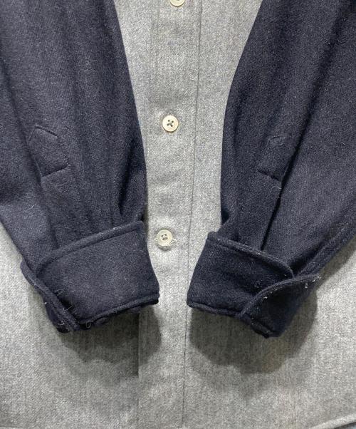 AMI Alexandre Mattiussi（アミアレクサンドルマテュッシ）AMI Alexandre Mattiussi (アミアレクサンドルマテュッシ) 切替フランネルシャツ グレー サイズ:40の古着・服飾アイテム