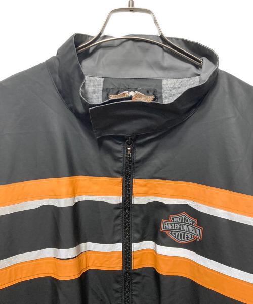 HARLEY-DAVIDSON（ハーレーダビッドソン）HARLEY-DAVIDSON (ハーレーダビッドソン) PVCジャケット ブラック×グレー サイズ:2XLの古着・服飾アイテム