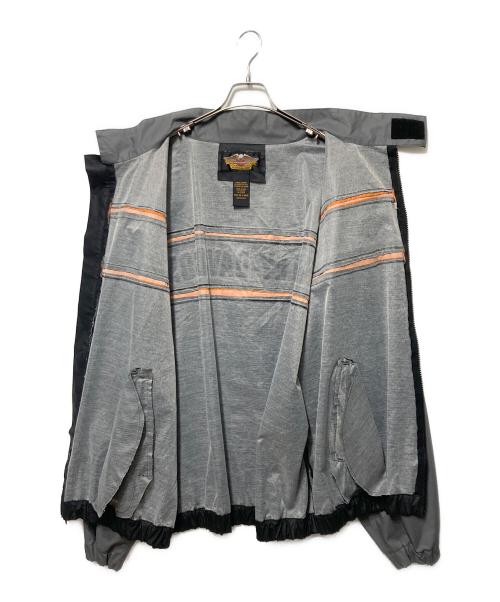 HARLEY-DAVIDSON（ハーレーダビッドソン）HARLEY-DAVIDSON (ハーレーダビッドソン) PVCジャケット ブラック×グレー サイズ:2XLの古着・服飾アイテム