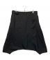 GROUND Y (グラウンドワイ) ウールギャバジンハーフサルエルパンツ ブラック サイズ:3：14000円