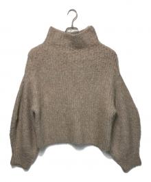ETRE TOKYO（エトレトウキョウ）の古着「ボトルネックモヘヤニットプルオーバー」｜ベージュ