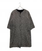 ARTS&SCIENCEアーツアンドサイエンス）の古着「ノーカラーウールコート」｜ブラック