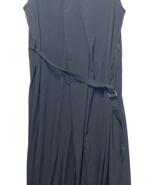 Y's（ワイズ）Y's (ワイズ) ベルテットノースリーブワンピ ブラック サイズ:1の古着・服飾アイテム