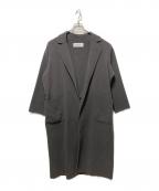 SOEJUソージュ）の古着「ウールリバーローブコート」｜チャコールグレー