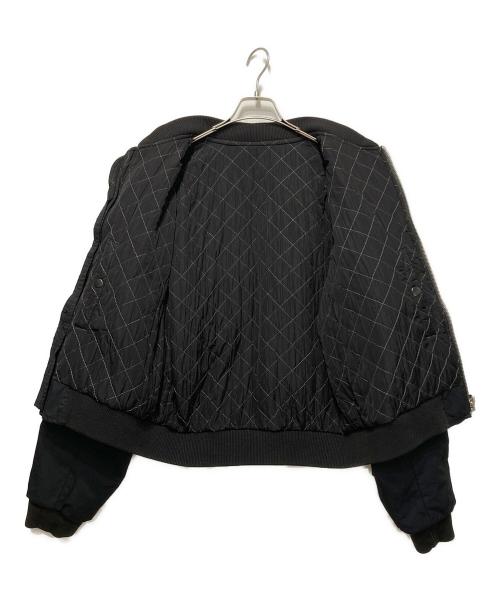 DRIES VAN NOTEN（ドリスヴァンノッテン）DRIES VAN NOTEN (ドリスヴァンノッテン) バックジップボンバージャケット ブラック サイズ:Mの古着・服飾アイテム