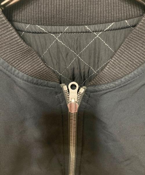 DRIES VAN NOTEN（ドリスヴァンノッテン）DRIES VAN NOTEN (ドリスヴァンノッテン) バックジップボンバージャケット ブラック サイズ:Mの古着・服飾アイテム