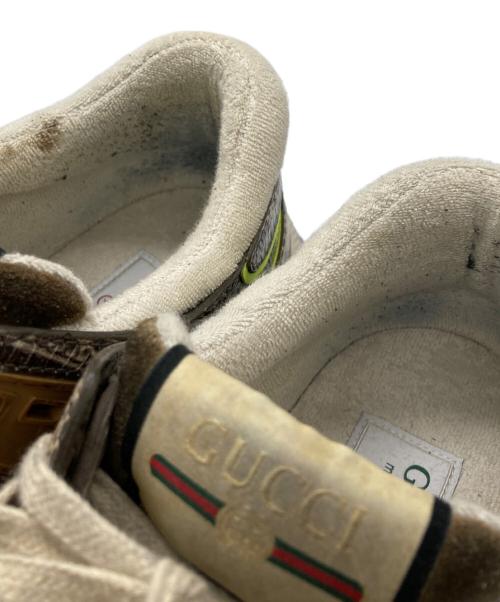 GUCCI（グッチ）GUCCI (グッチ) ウルトラペーススニーカー ベージュ サイズ:7の古着・服飾アイテム