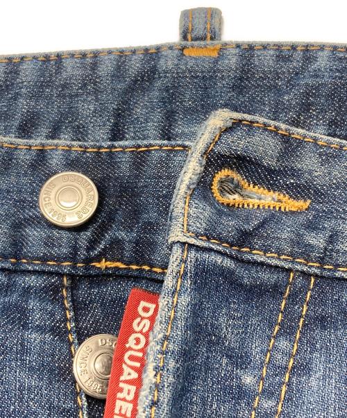 DSQUARED2（ディースクエアード）DSQUARED2 (ディースクエアード) ダメージ加工デニムパンツ インディゴ サイズ:42の古着・服飾アイテム
