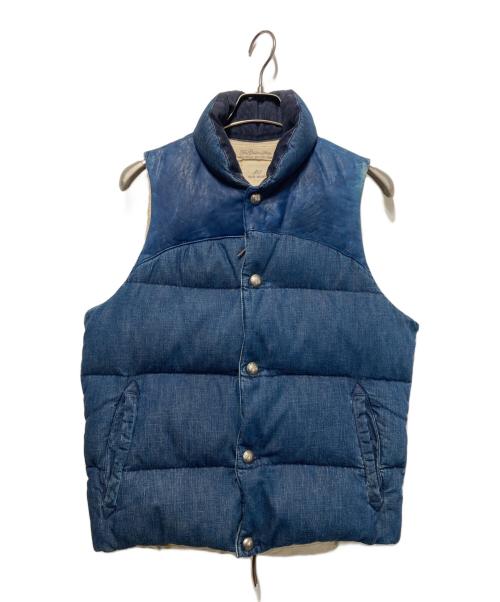 REMI RELIEF（レミレリーフ）REMI RELIEF (レミレリーフ) ダウンベスト ブルー サイズ:Lの古着・服飾アイテム