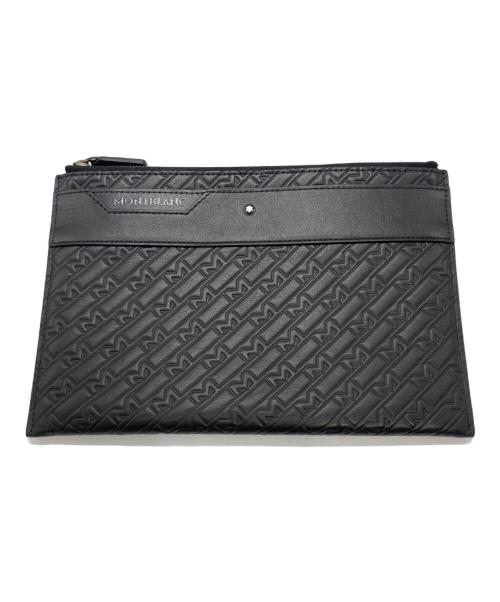 MONTBLANC（モンブラン）MONTBLANC (モンブラン) ミディアムポーチ ブラックの古着・服飾アイテム