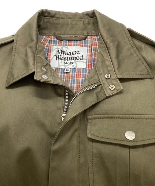 Vivienne Westwood man（ヴィヴィアン ウェストウッド マン）Vivienne Westwood man (ヴィヴィアン ウェストウッド マン) ミリタリーコート カーキ サイズ:46の古着・服飾アイテム
