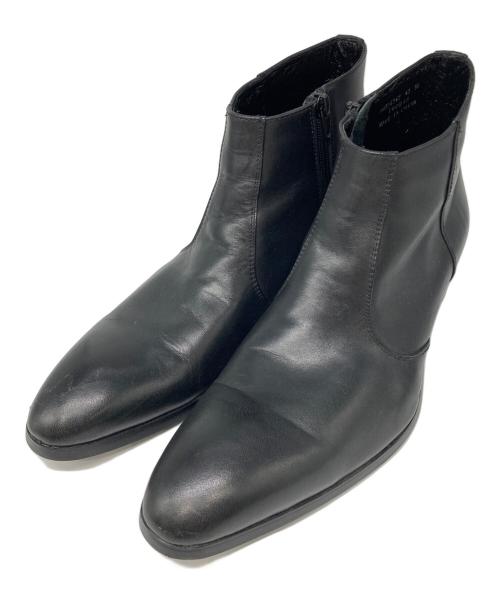 Whoop-de-doo（フープディドゥ）Whoop-de-doo (フープディドゥ) ポインテッドジップブーツ ブラック サイズ:43の古着・服飾アイテム