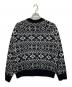 MONCLER (モンクレール) 総柄ウールセーター ホワイト×ブラック サイズ:Ｓ：35000円