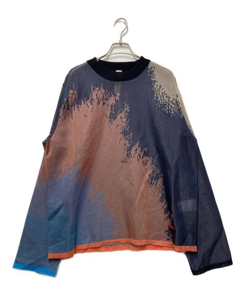 SHINYA KOZUKA（シンヤコズカ）SHINYA KOZUKA (シンヤコズカ) TILL THE MOONニット ネイビー サイズ:Sの古着・服飾アイテム