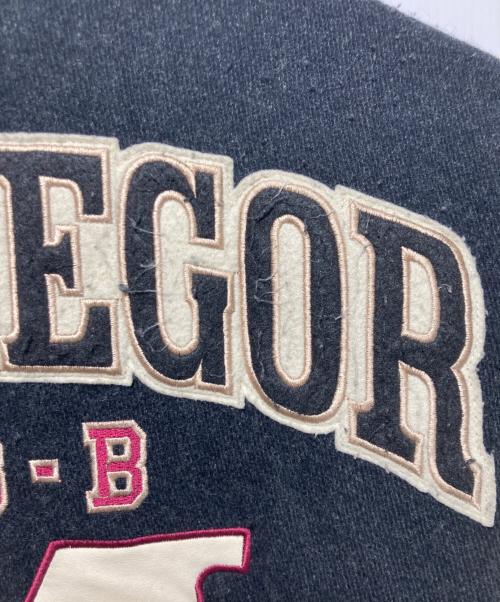 McGREGOR（マックレガー）McGREGOR (マックレガー) レザー切替スタジャン ブラック サイズ:Lの古着・服飾アイテム