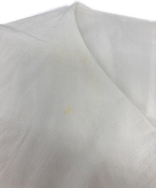 Whim Gazette（ウィムガゼット）Whim Gazette (ウィムガゼット) ネックフリルブラウス ホワイト サイズ:freeの古着・服飾アイテム