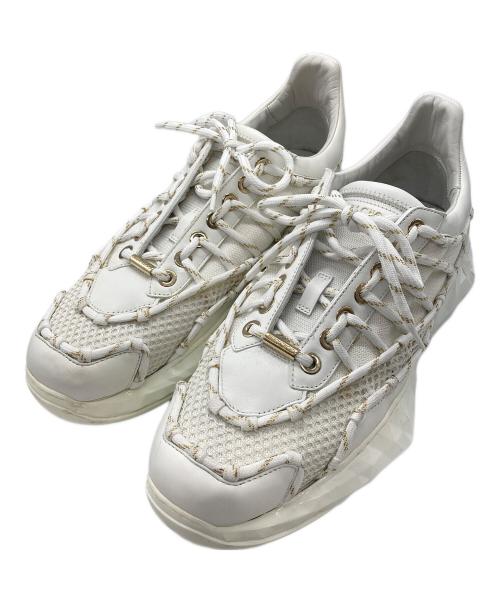 JIMMY CHOO（ジミーチュウ）JIMMY CHOO (ジミーチュウ) DIAMOND LACED ホワイト サイズ:43の古着・服飾アイテム