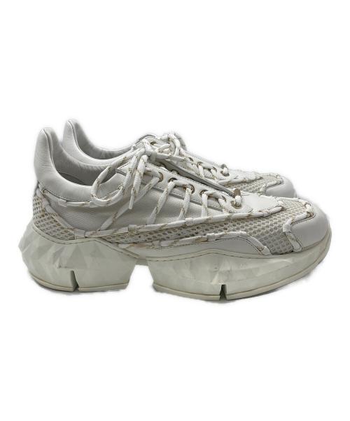 JIMMY CHOO（ジミーチュウ）JIMMY CHOO (ジミーチュウ) DIAMOND LACED ホワイト サイズ:43の古着・服飾アイテム