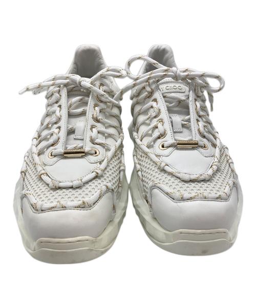 JIMMY CHOO（ジミーチュウ）JIMMY CHOO (ジミーチュウ) DIAMOND LACED ホワイト サイズ:43の古着・服飾アイテム