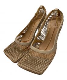 BOTTEGA VENETA（ボッテガベネタ）の古着「ストレッチ パンプス」｜ベージュ