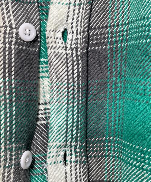 BOWWOW（バウワウ）BOWWOW (バウワウ) HEAVY WEIGHT FLANNEL SHIRTS AGING グリーン サイズ:Lの古着・服飾アイテム